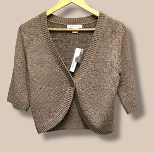 August Silk‎ Rippled Bark Button Front Cardigan